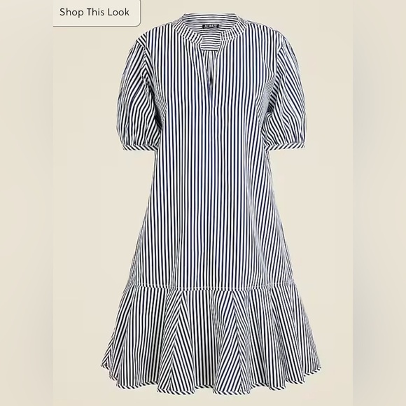 NWT! J.Crew Delilah dress in striped classic cotton poplin.Women’s Size 3X. $148 - Picture 1 of 10